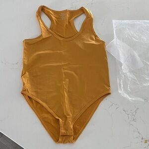 NEW Zenana Outfitters Mustard Bodysuit
